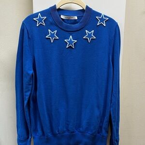 Givenchy Blue Sweater with Star Accents medium